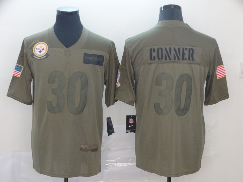 Men's Pittsburgh Steelers James Conner #30 Brown Jersey